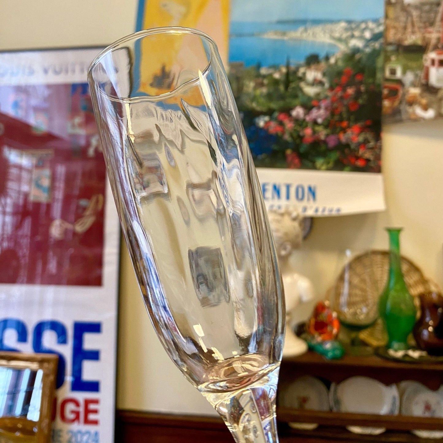 Set of 4 Vintage Champagne Flutes