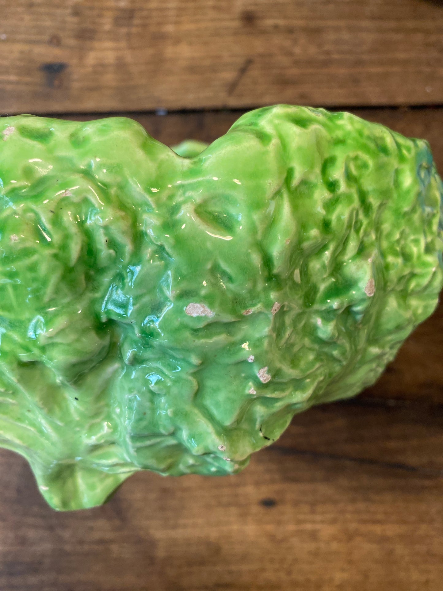 Vintage Cabbage Leaf Bowl