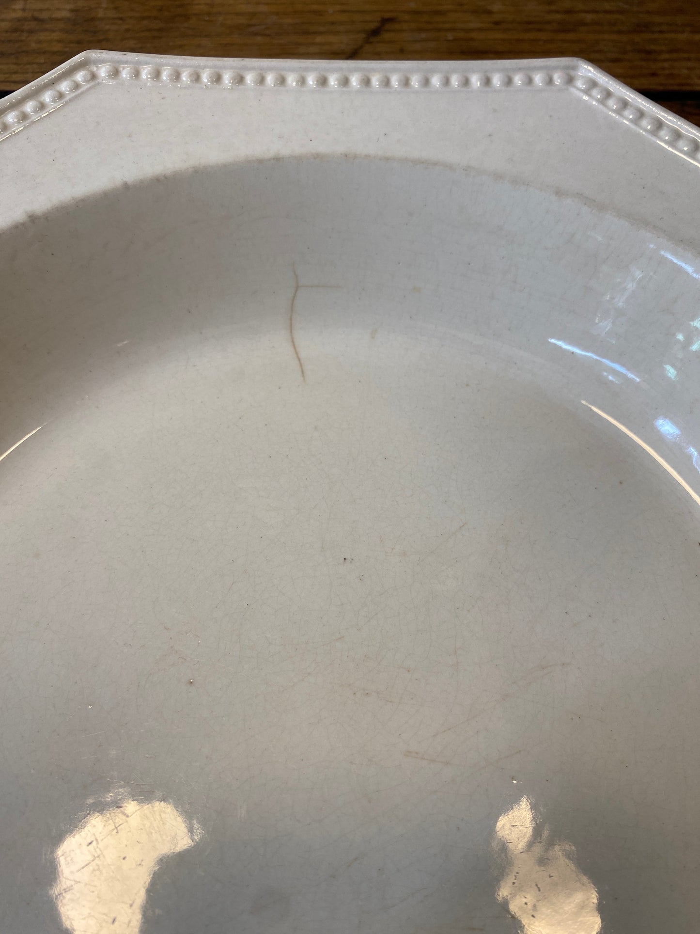 Creil Montereau Pearled Serving Dish – 29 cm (Deep)