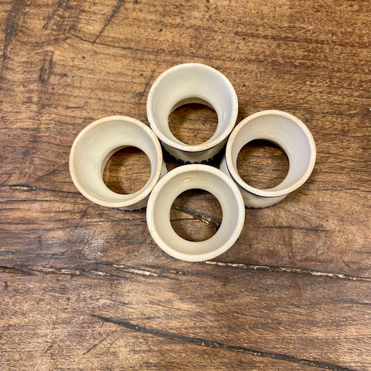 Vintage French Egg Cups – Set of 4