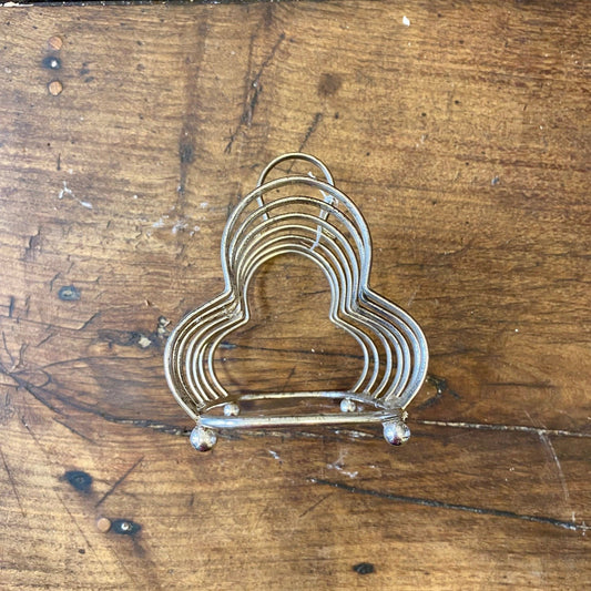 Vintage French Metal Toast Rack – 15 cm
