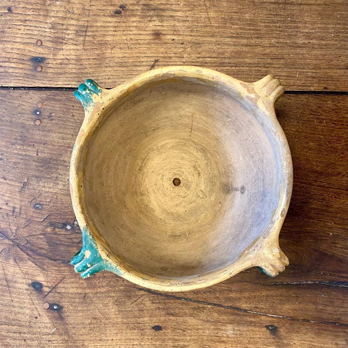 Vintage French Provençal Glazed Planter