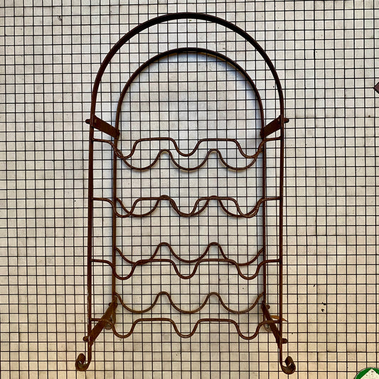 Vintage French Wine Bottle Rack