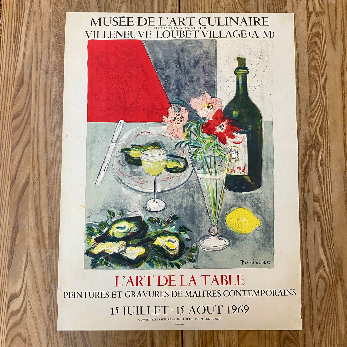 Fondation Escoffier “L’Art de la Table” Roger Forissier – 1969