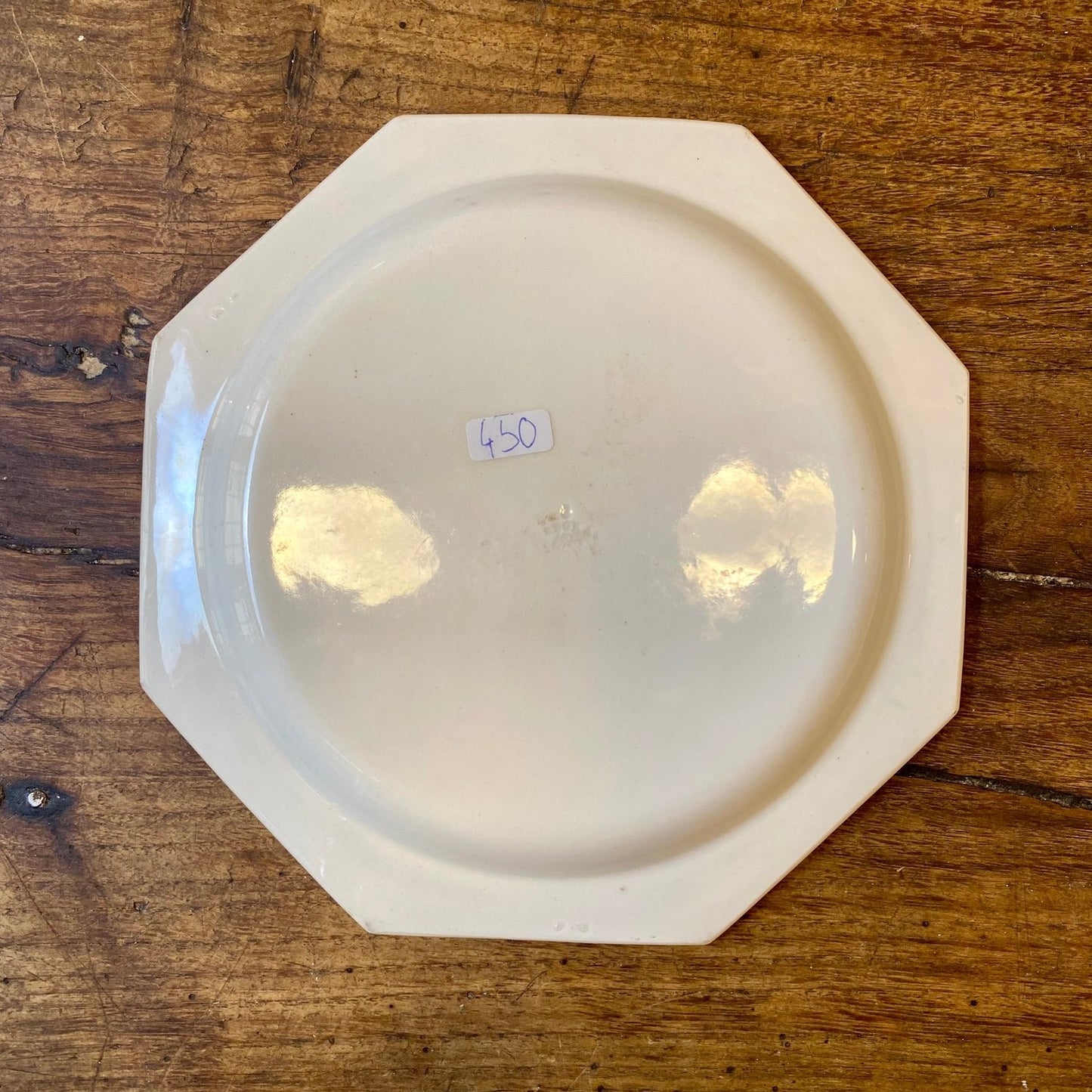 Creil & Montereau Pearled Dessert Plate – Antique French Porcelain