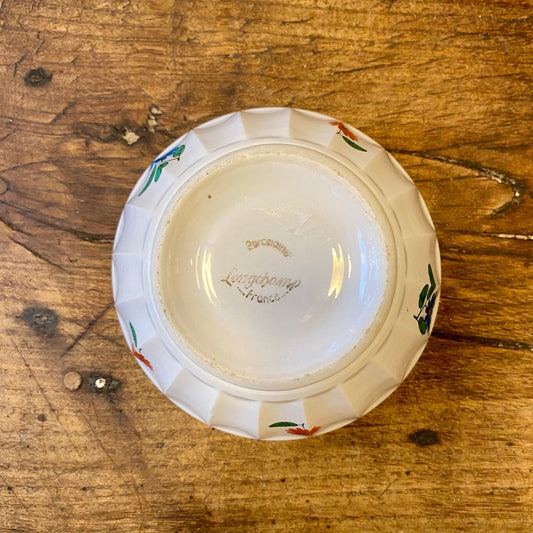 Vintage French Longchamp Café au Lait Bowl – Floral