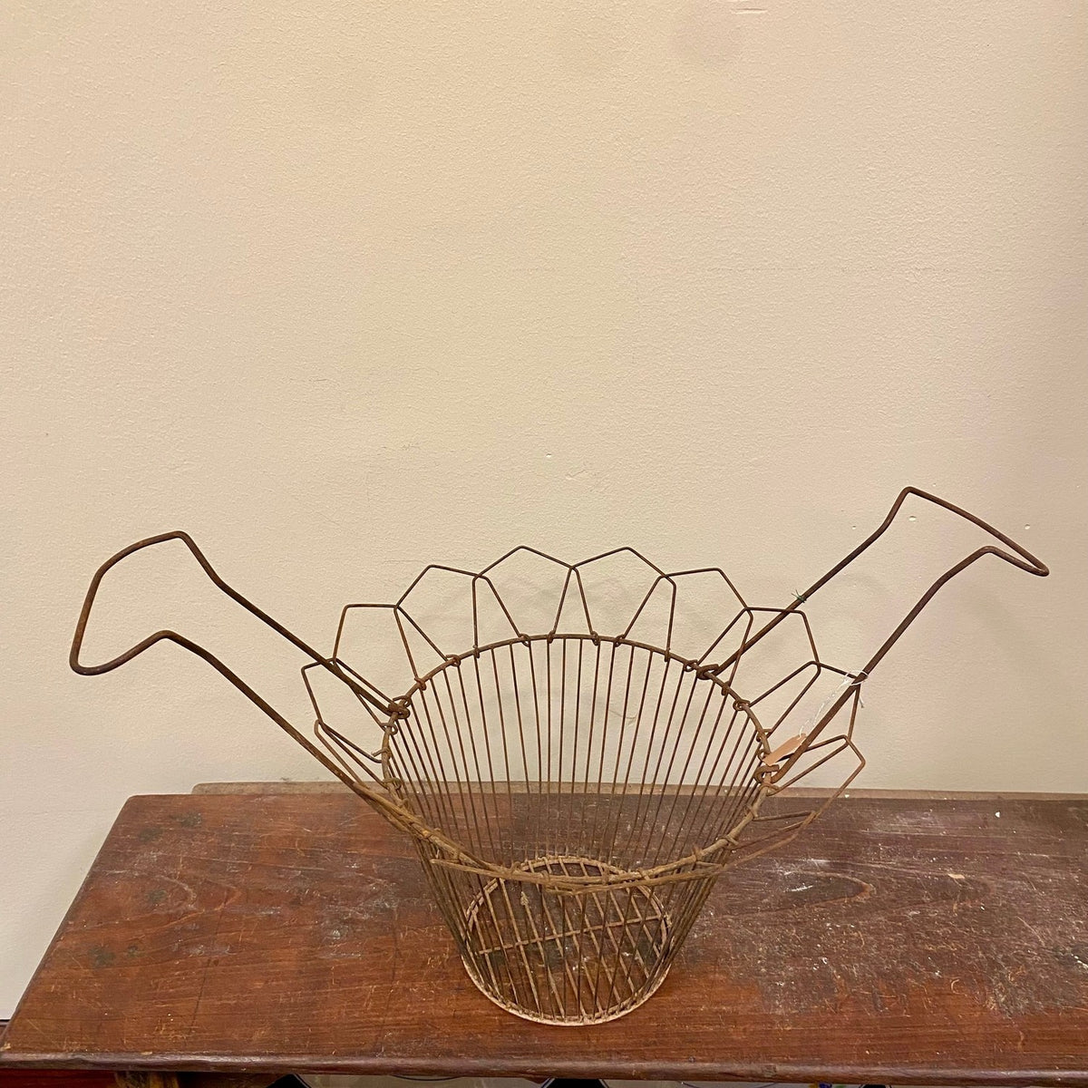 Vintage Folding Wire Egg Basket