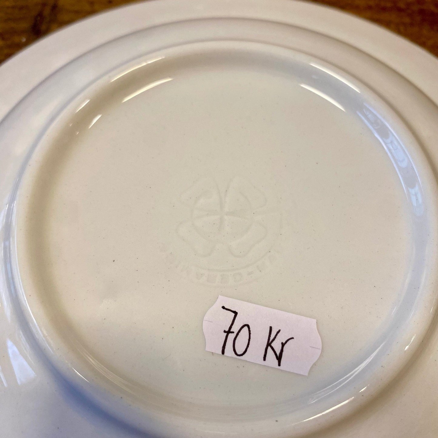 Italian Vintage White Soup Plate – 22 cm