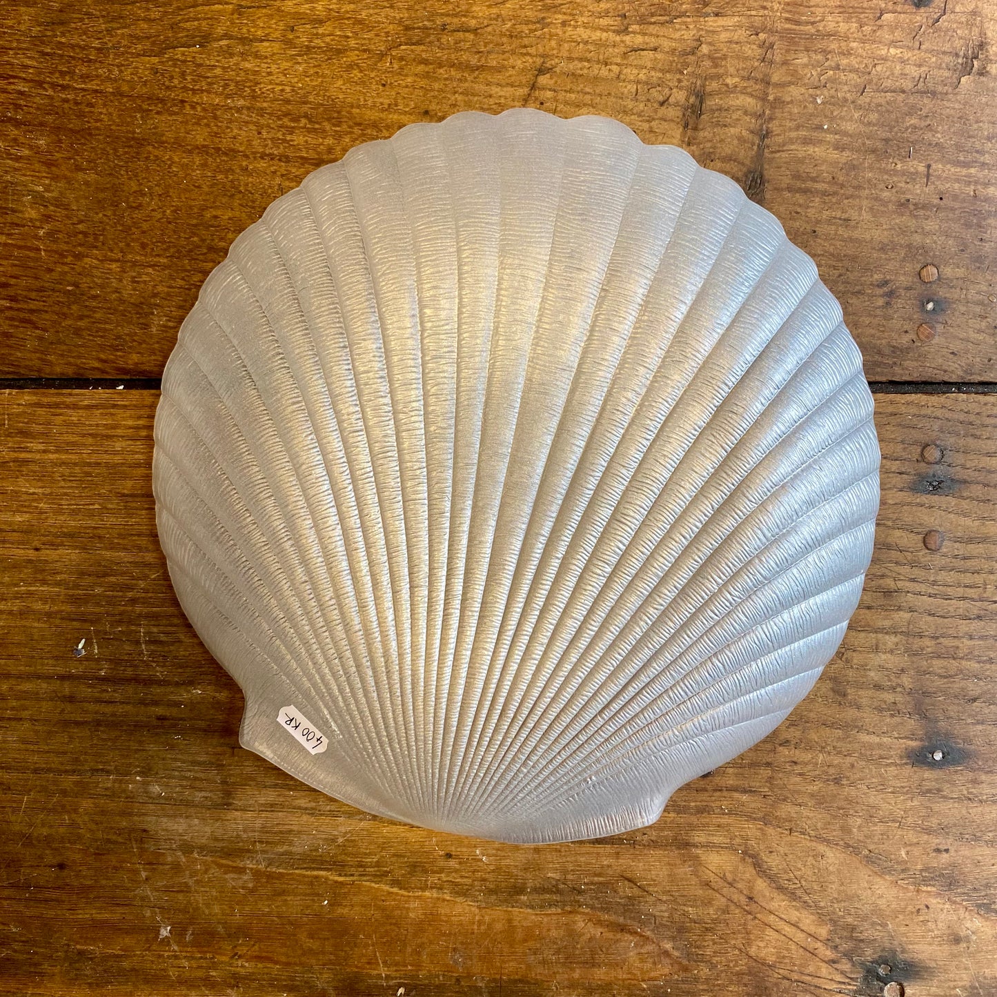 Vintage Glass Shell Serving Dish – 32 cm