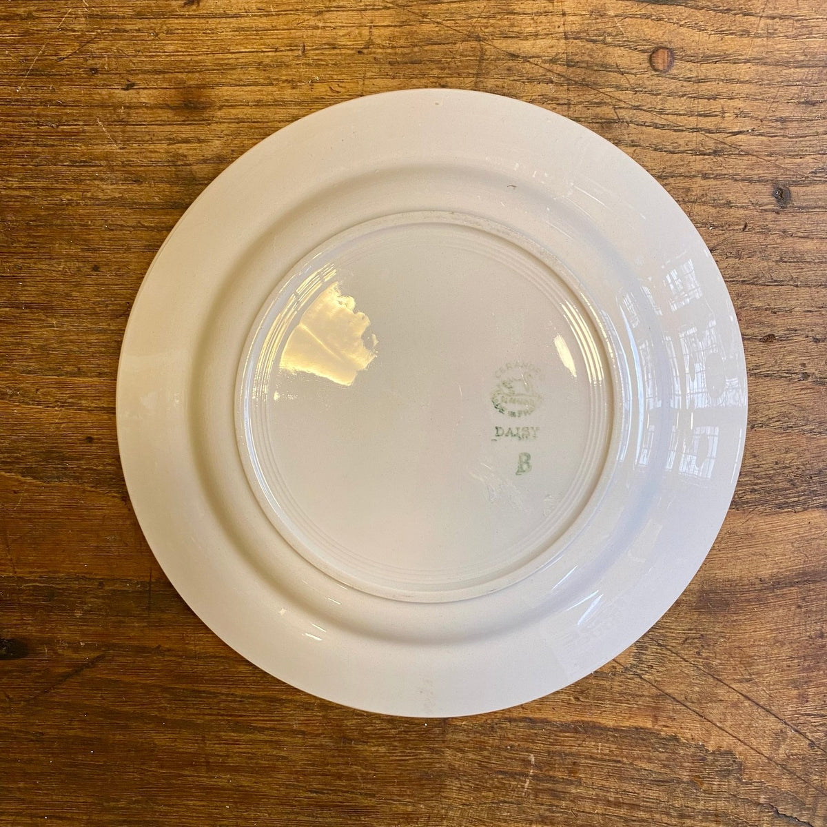 Vintage Digoin Sarreguemines Dinner Plate – Blue Rose