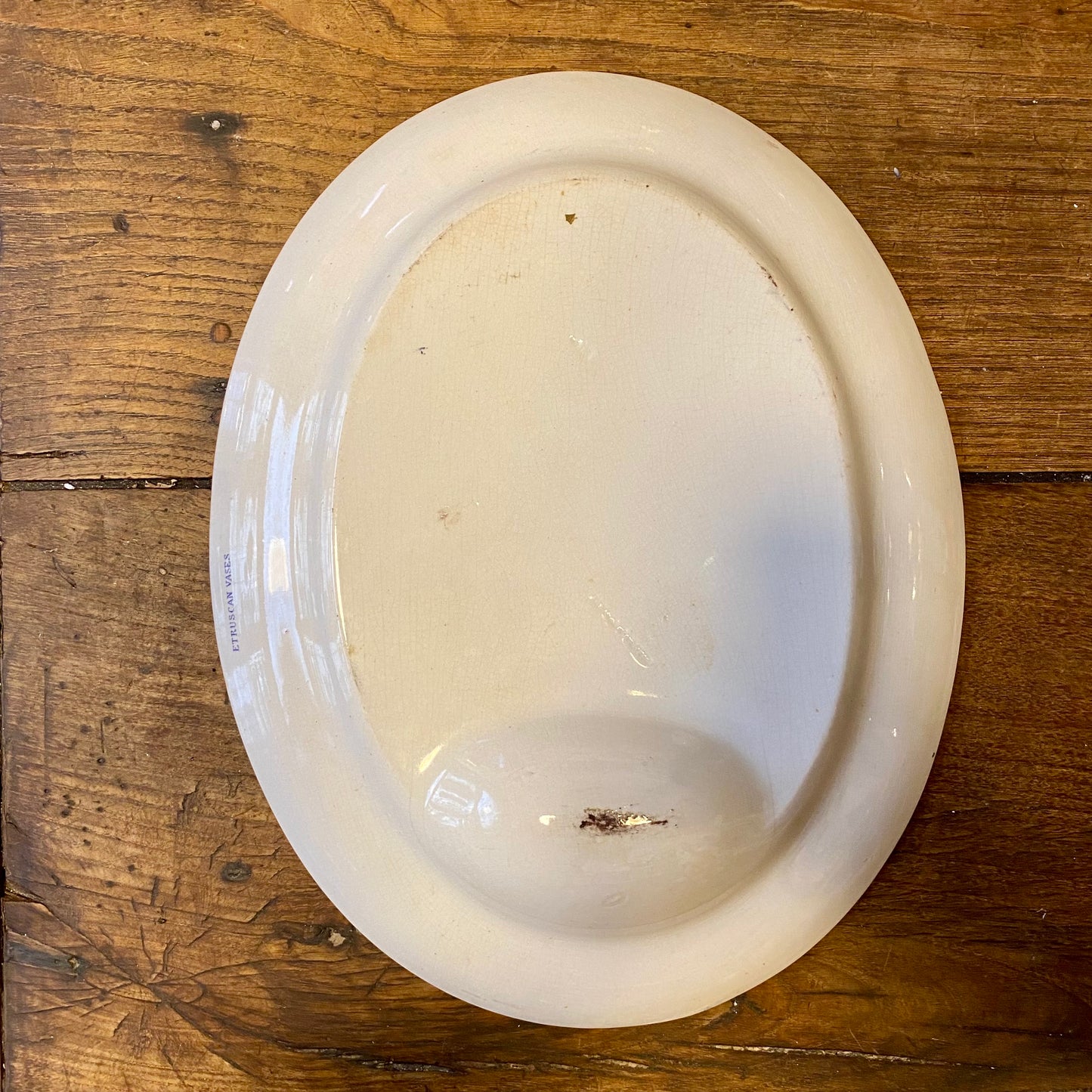 Vintage English Purple Transferware Serving Platter – Etruscan Vases