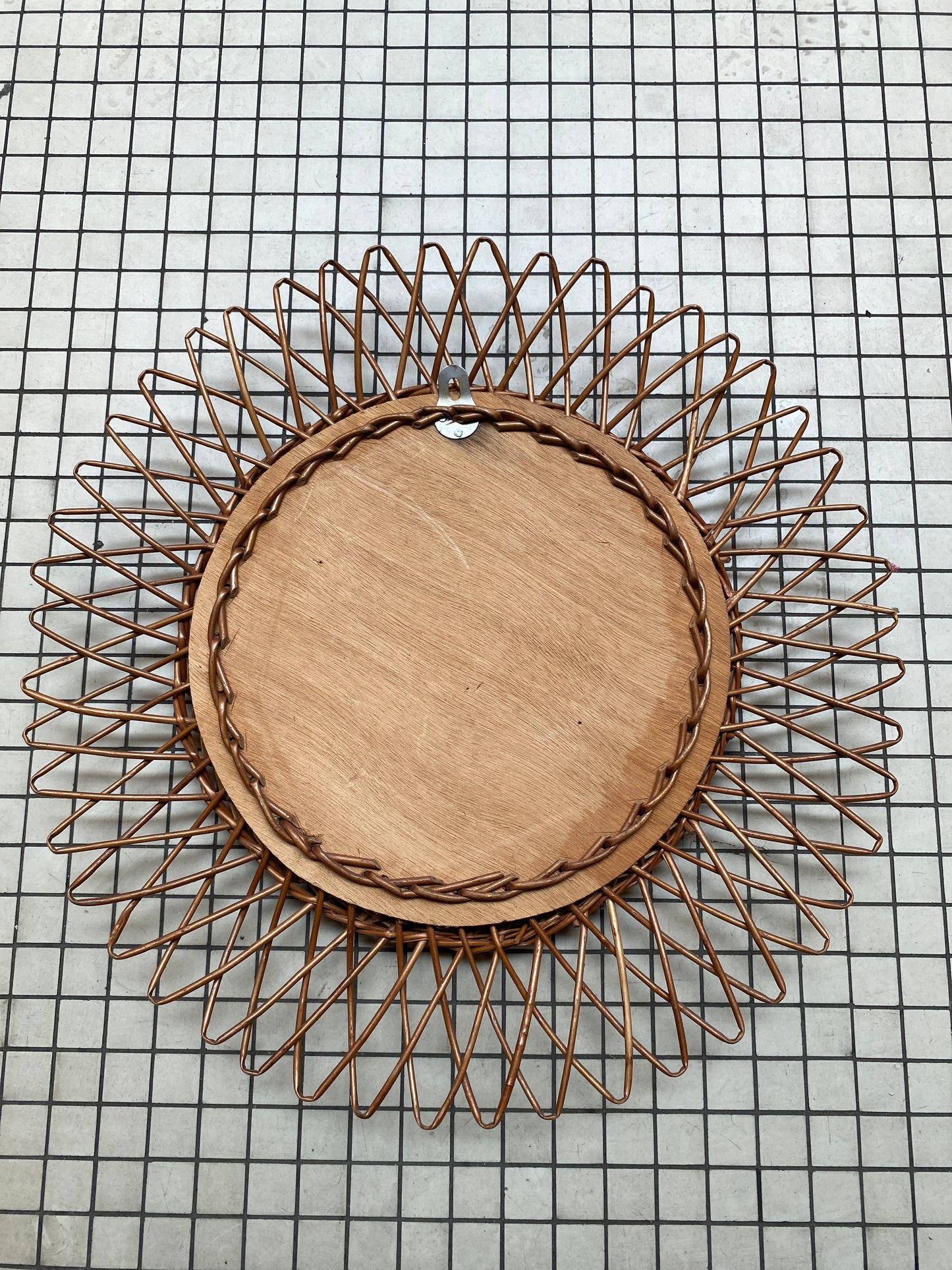 Vintage Rattan Mirror