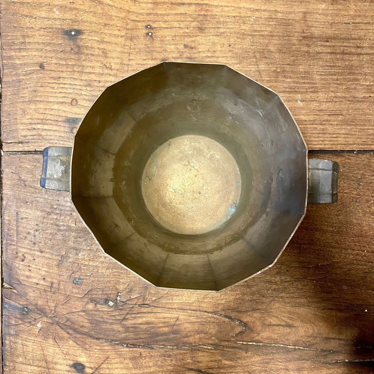 Vintage French Charles Heidsieck faceted champagne bucket, second view