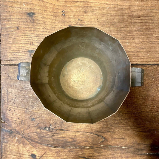 Vintage French Charles Heidsieck faceted champagne bucket, second view