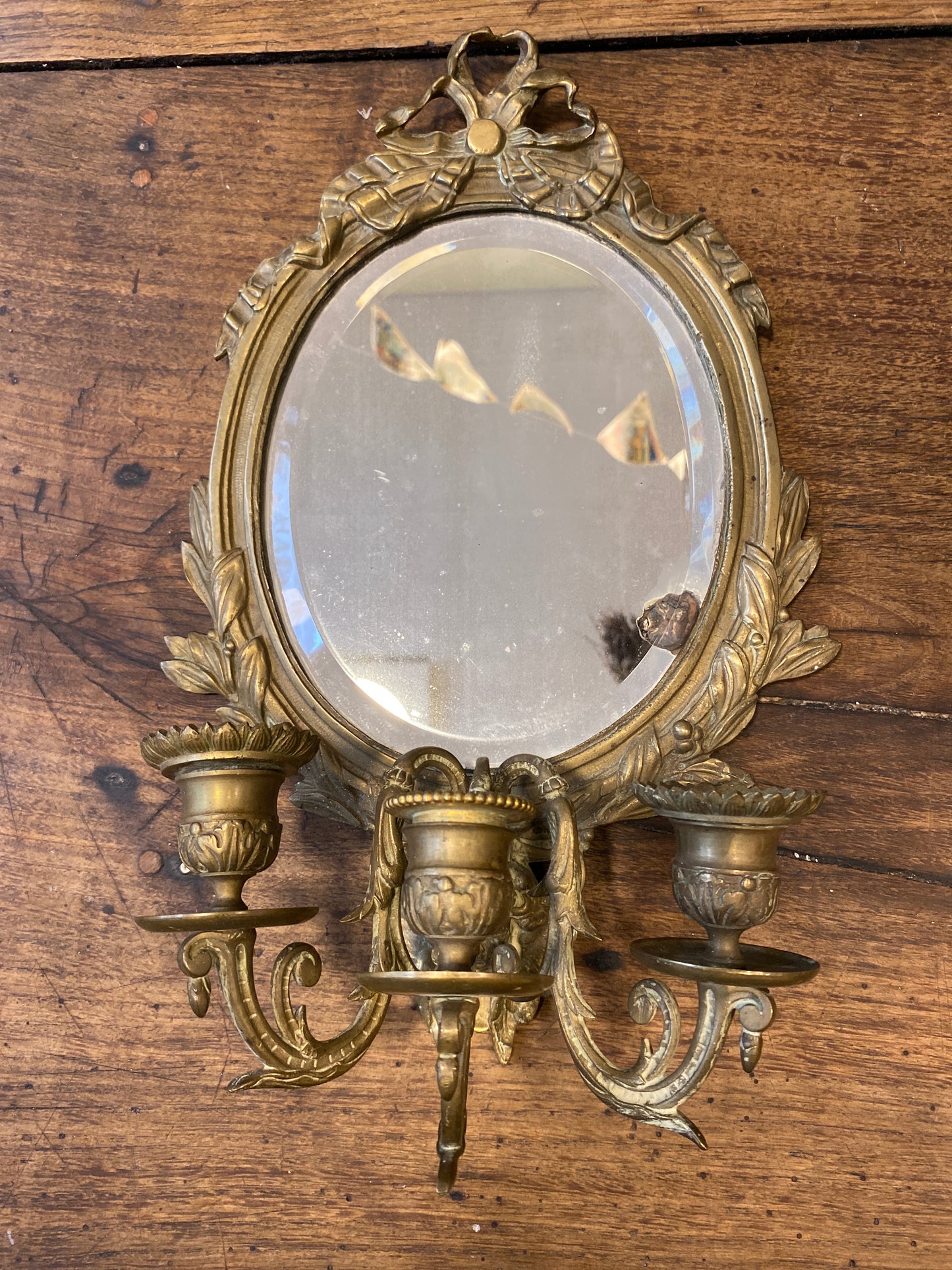 Gilt Bronze Wall Sconce Mirror – Blanchard, Paris