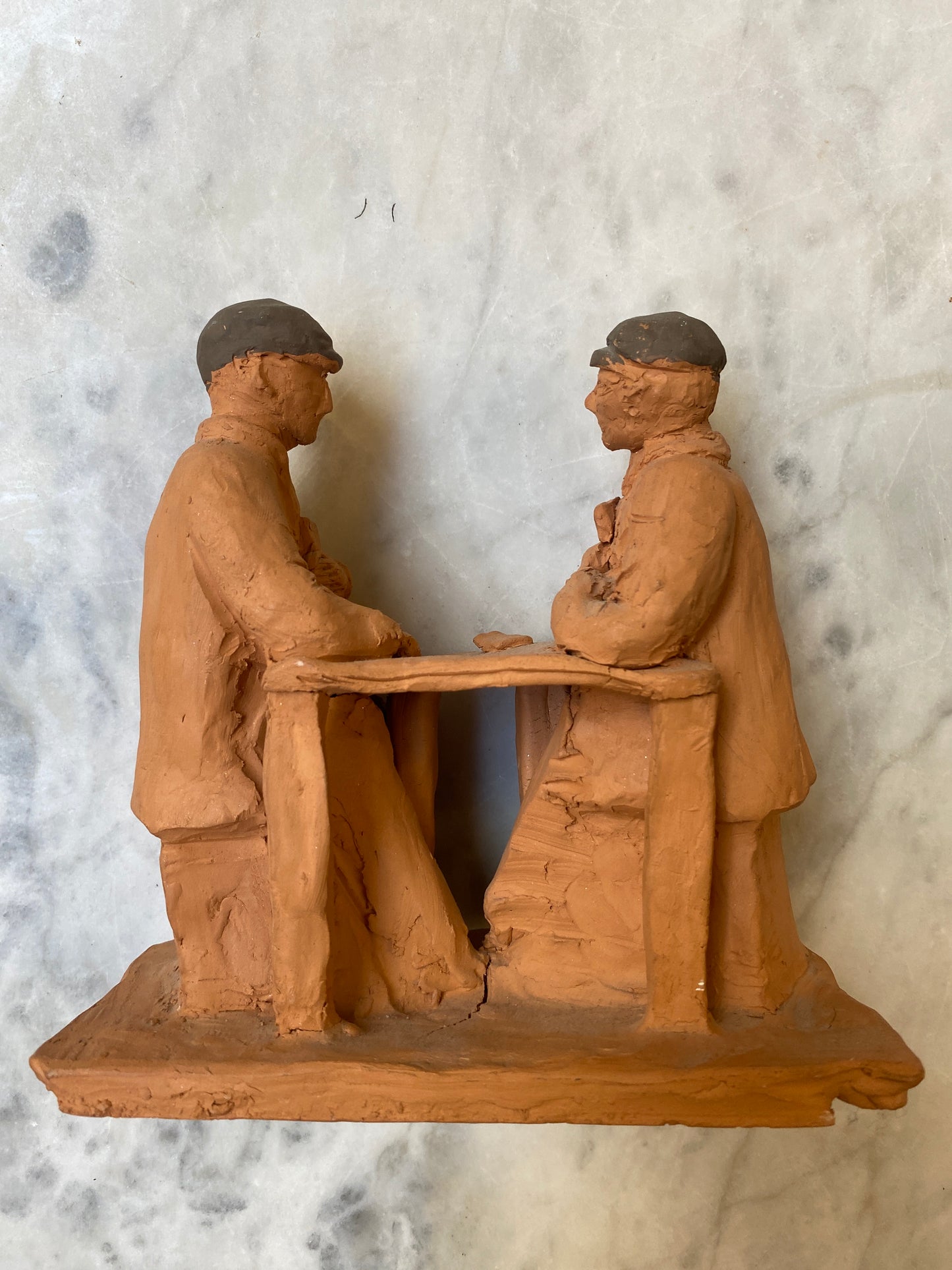 Terracotta Sculpture-Card players