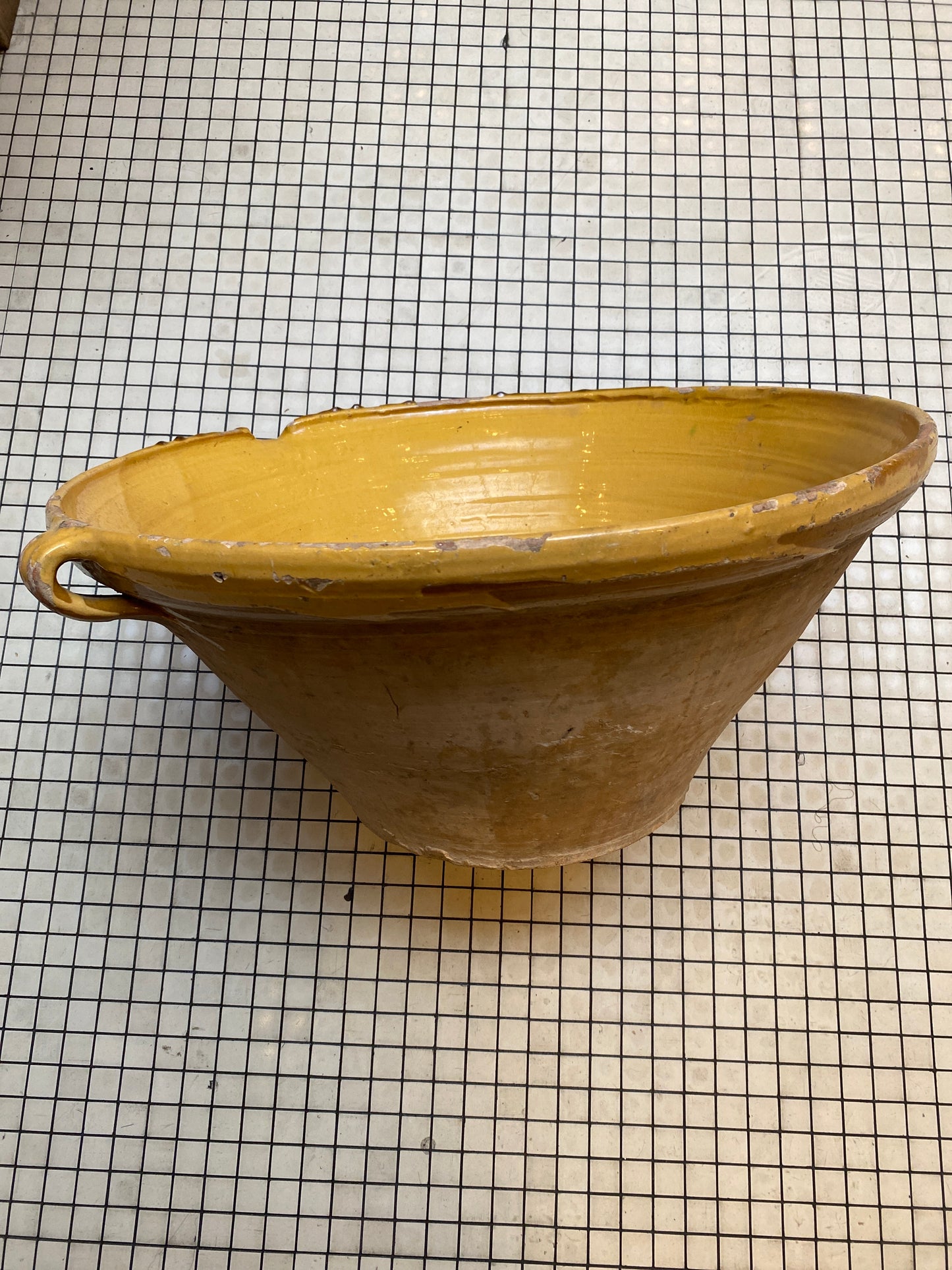 Large Antique Provençal Confit Bowl