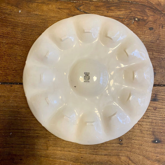French oyster plate – Digoin Sarreguemines