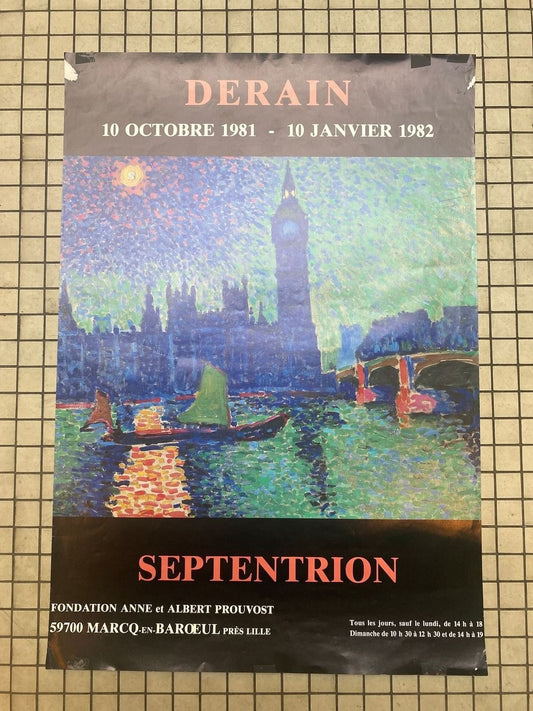 Pattern: André Derain exhibition poster, Septentrion 1981 – Curiosité Göteborg | Fransk vintageinredning från Curiosité