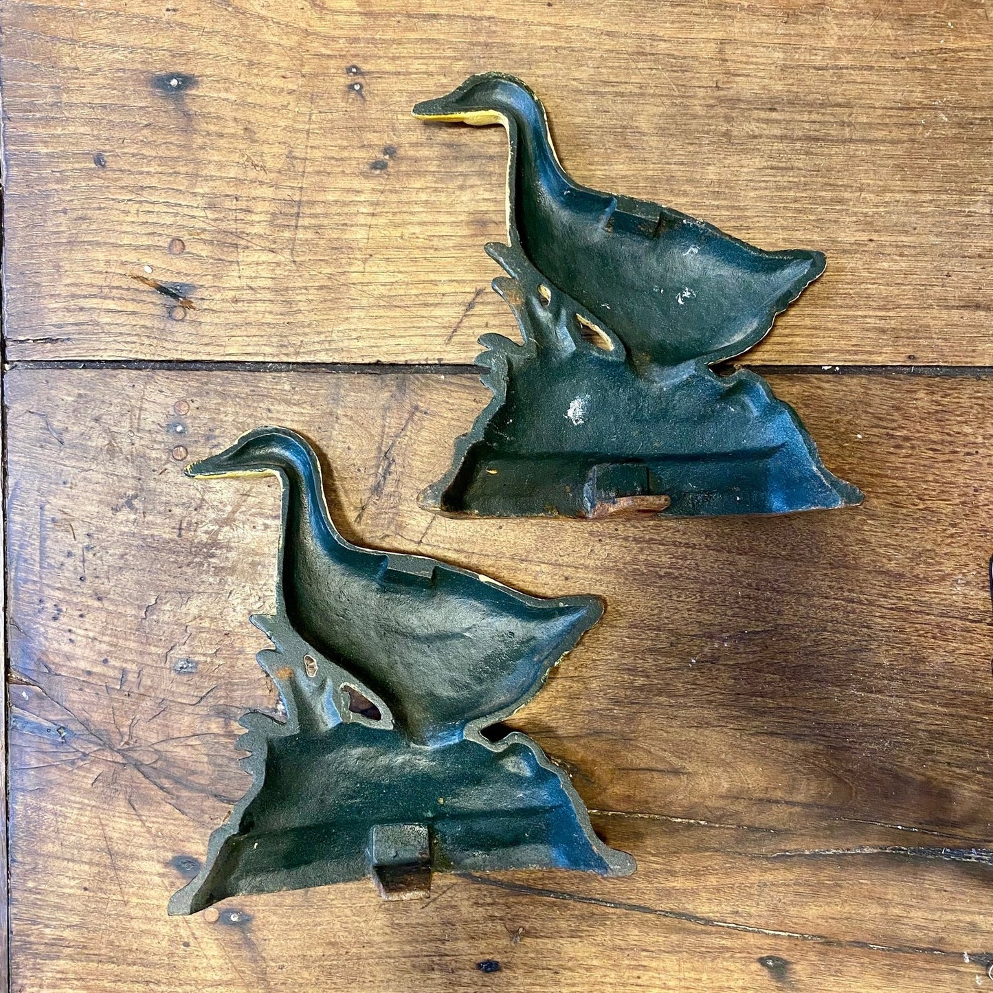 Pair of Cast Iron Duck Door Stops