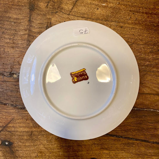 Vintage Euro Porcelaine Dessert Plate – French Cheese Map