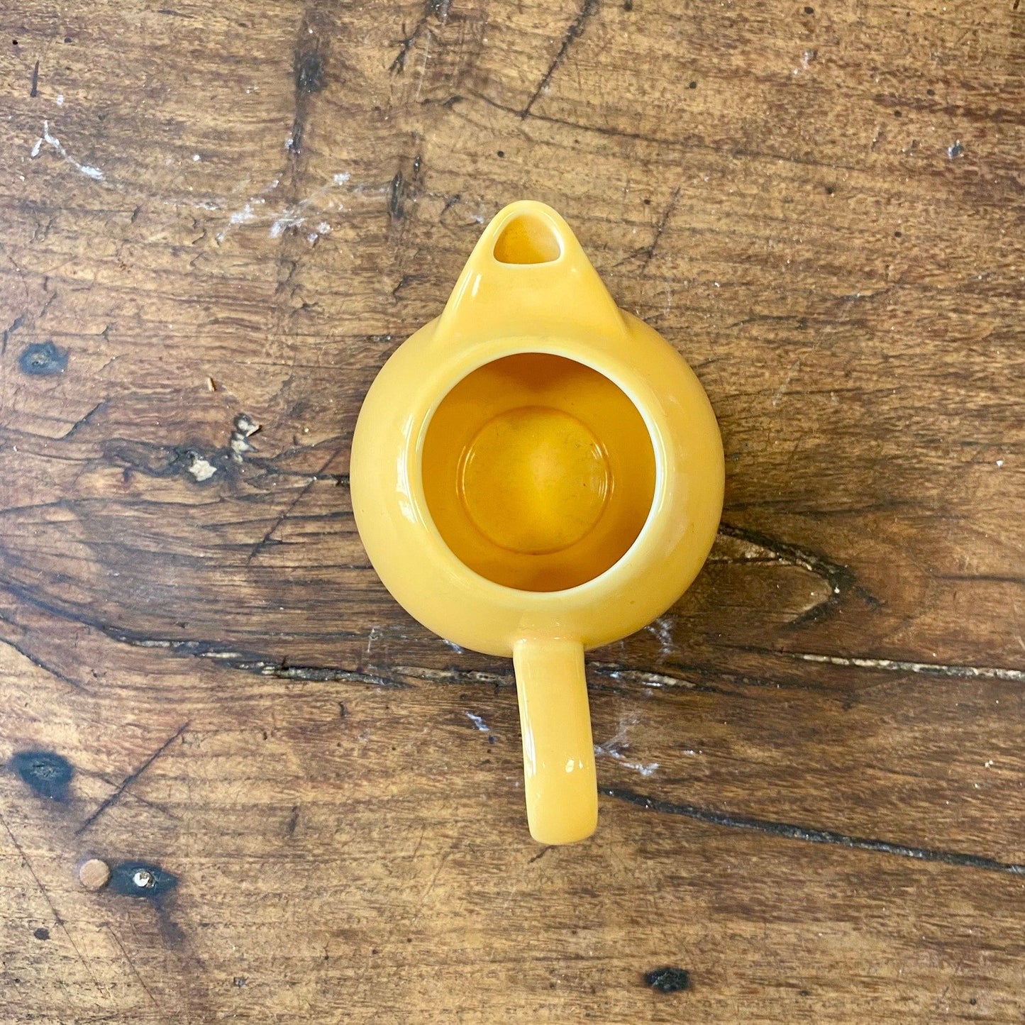 Vintage Ricard Yellow Ceramic Water Jug – 8 cm