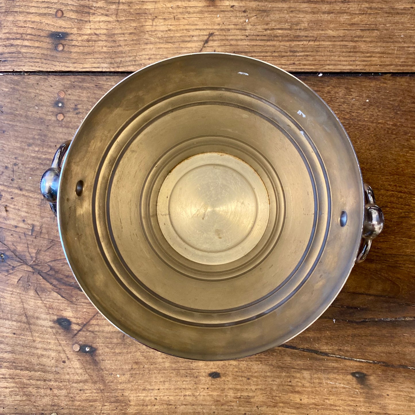 Vintage French Champagne Bucket – Silver Tone