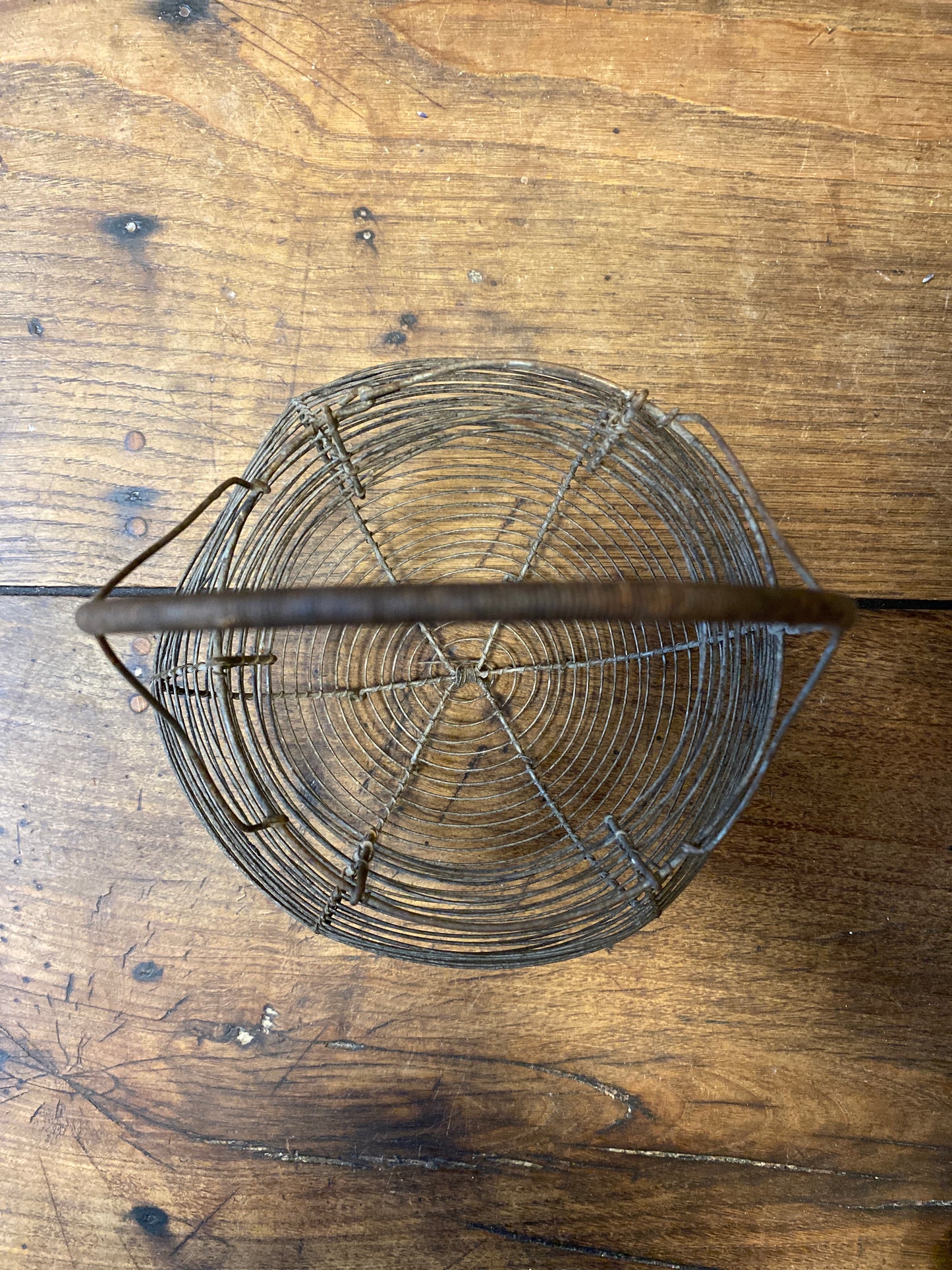 Vintage French Wire Egg Basket