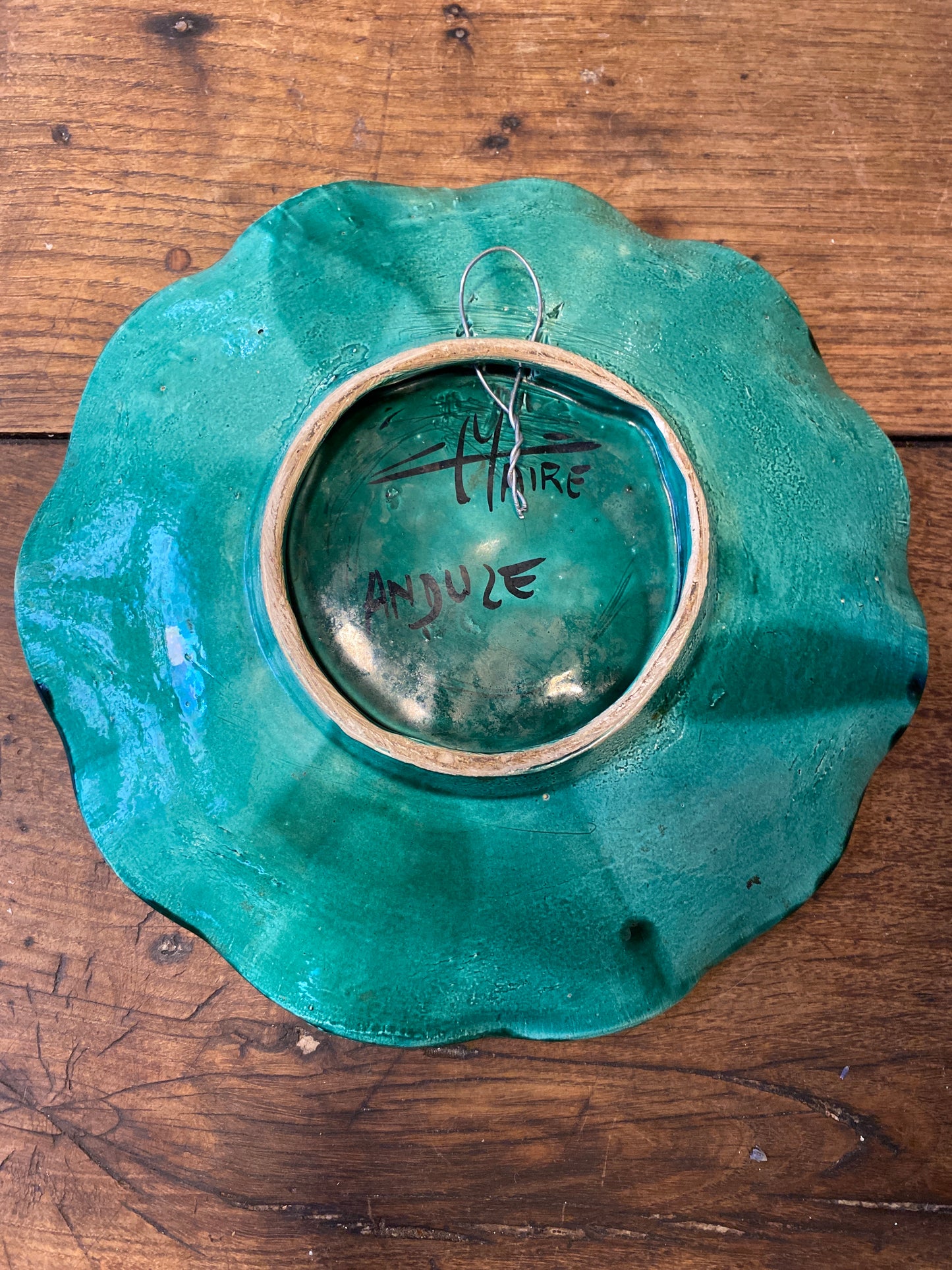 Signed Anduze Wall Plate – “Marie