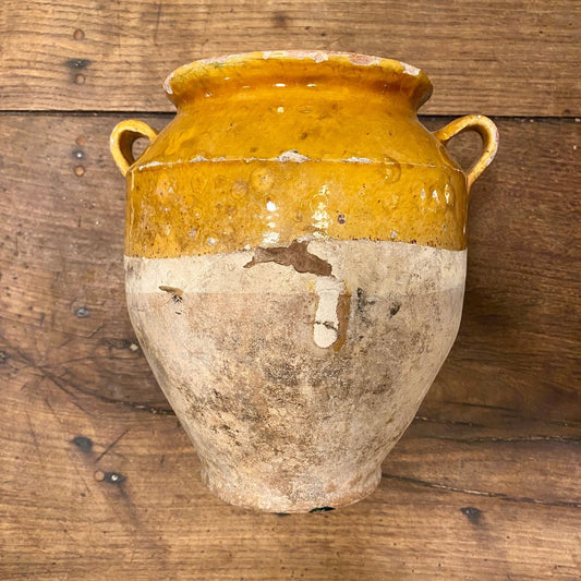 Pattern: French Antique Confit Pot – Ochre Glaze – Curiosité Göteborg | Fransk vintageinredning från Curiosité