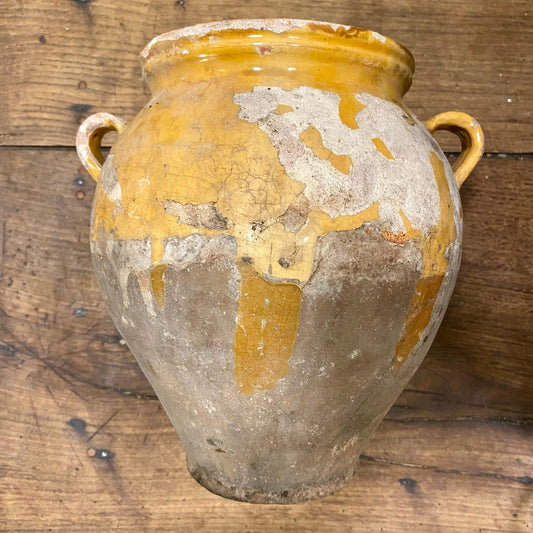 Pattern: French Antique Confit Pot – Ochre Glaze – Curiosité Göteborg | Fransk vintageinredning från Curiosité