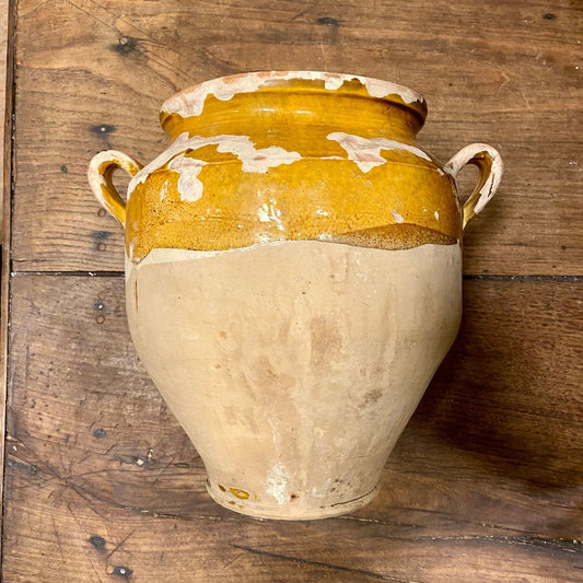 Pattern: French Antique Confit Pot – Ochre Glaze – Curiosité Göteborg | Fransk vintageinredning från Curiosité