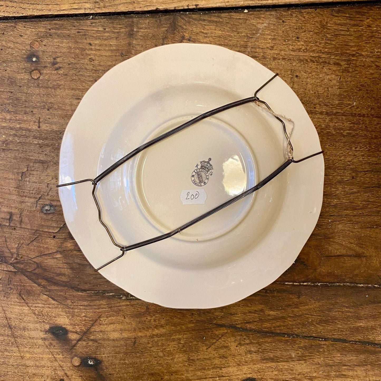 French Lunéville Faience Wall Plate