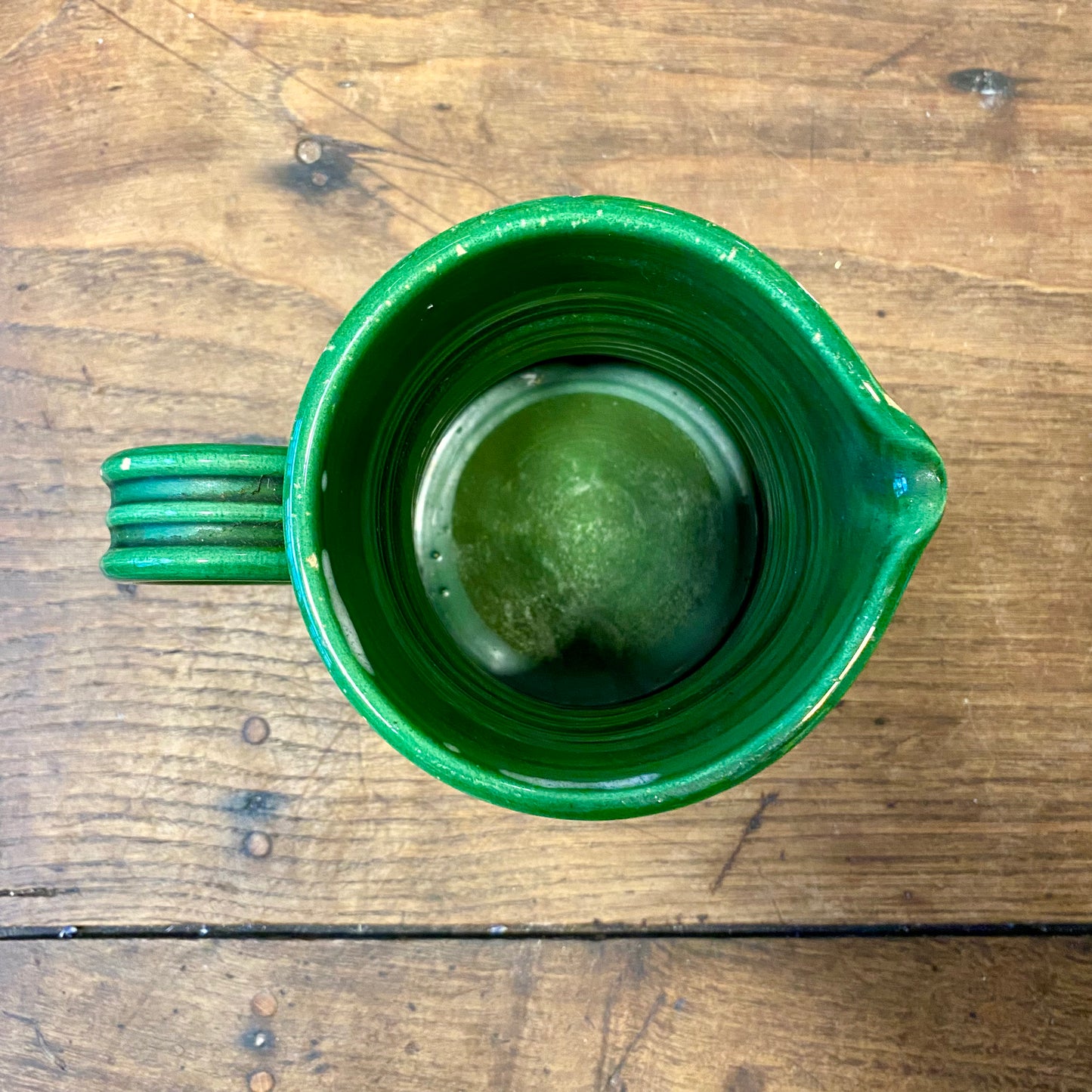 Green sunflower pitcher - Vallauris