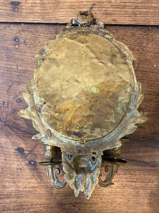 Pattern: Gilt Bronze Wall Sconce Mirror – Blanchard, Paris – Curiosité Göteborg | Fransk vintageinredning från Curiosité