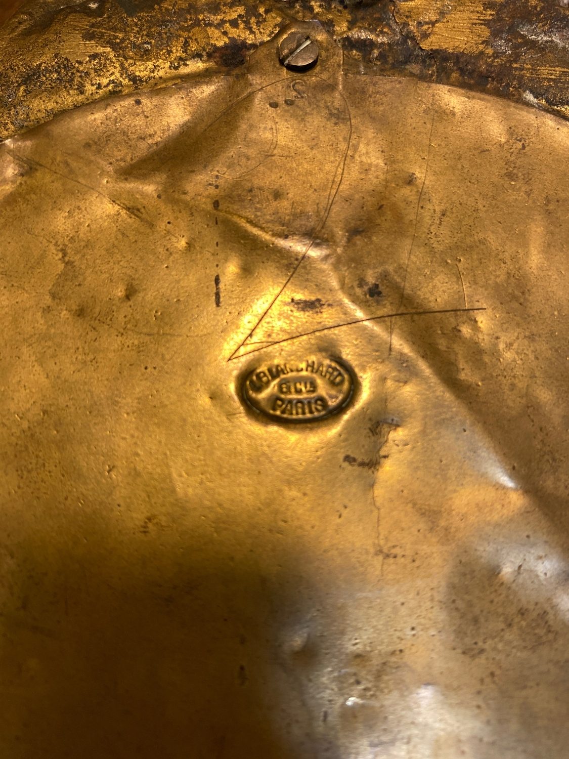 Pattern: Gilt Bronze Wall Sconce Mirror – Blanchard, Paris – Curiosité Göteborg | Fransk vintageinredning från Curiosité
