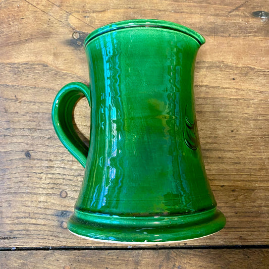 Pattern: Green sunflower pitcher - Vallauris – Curiosité Göteborg | Fransk vintageinredning från Curiosité