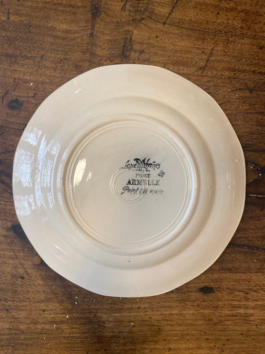 Pattern: Sarreguemines “Armelle” starter plate – Curiosité Göteborg | Fransk vintageinredning från Curiosité