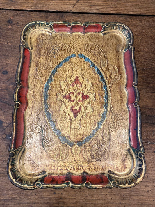 Pattern: Venetian Gilt Wooden Tray – Curiosité Göteborg | Fransk vintageinredning från Curiosité