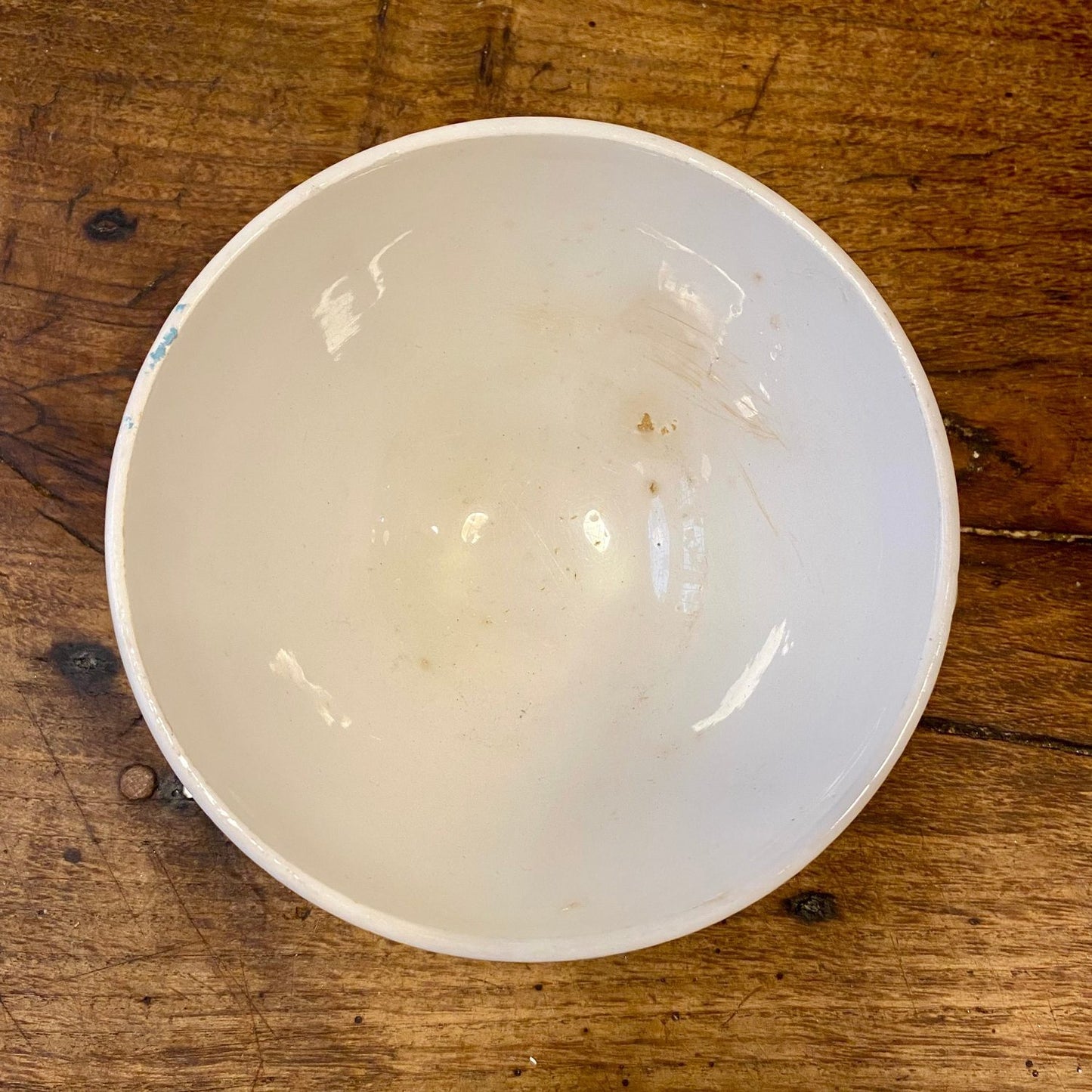 Vintage Café au Lait Bowl – Blue Striped – Curiosité Göteborg
