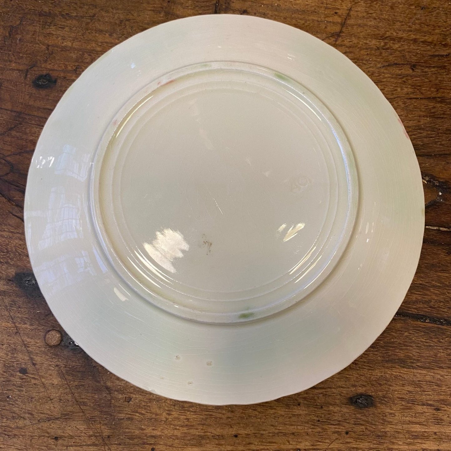 Pattern: Vintage French Majolica Rose Plate – Curiosité Göteborg | Fransk vintageinredning från Curiosité