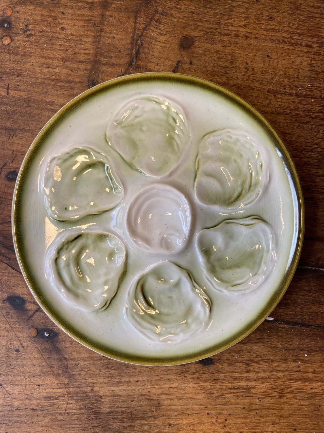 Pattern: Vintage French Oyster Plate – Curiosité Göteborg | Fransk vintageinredning från Curiosité