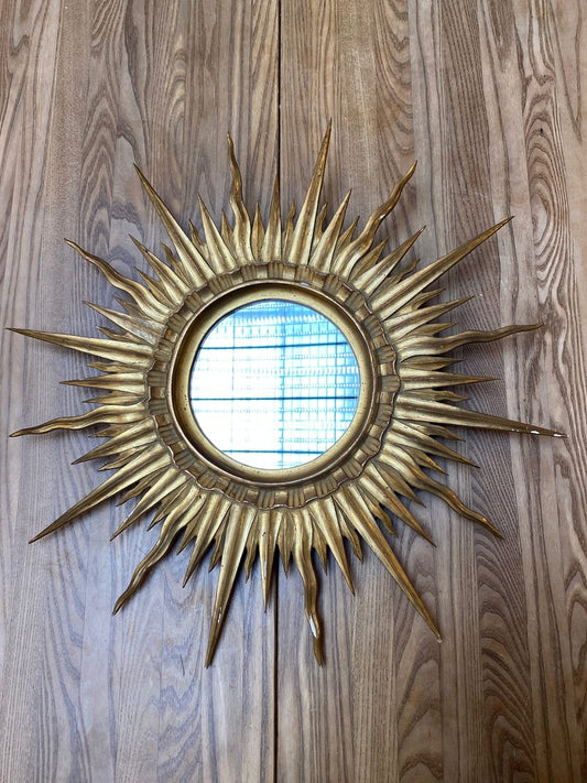 Pattern: Vintage French Sunburst Mirror – Curiosité Göteborg | Fransk vintageinredning från Curiosité