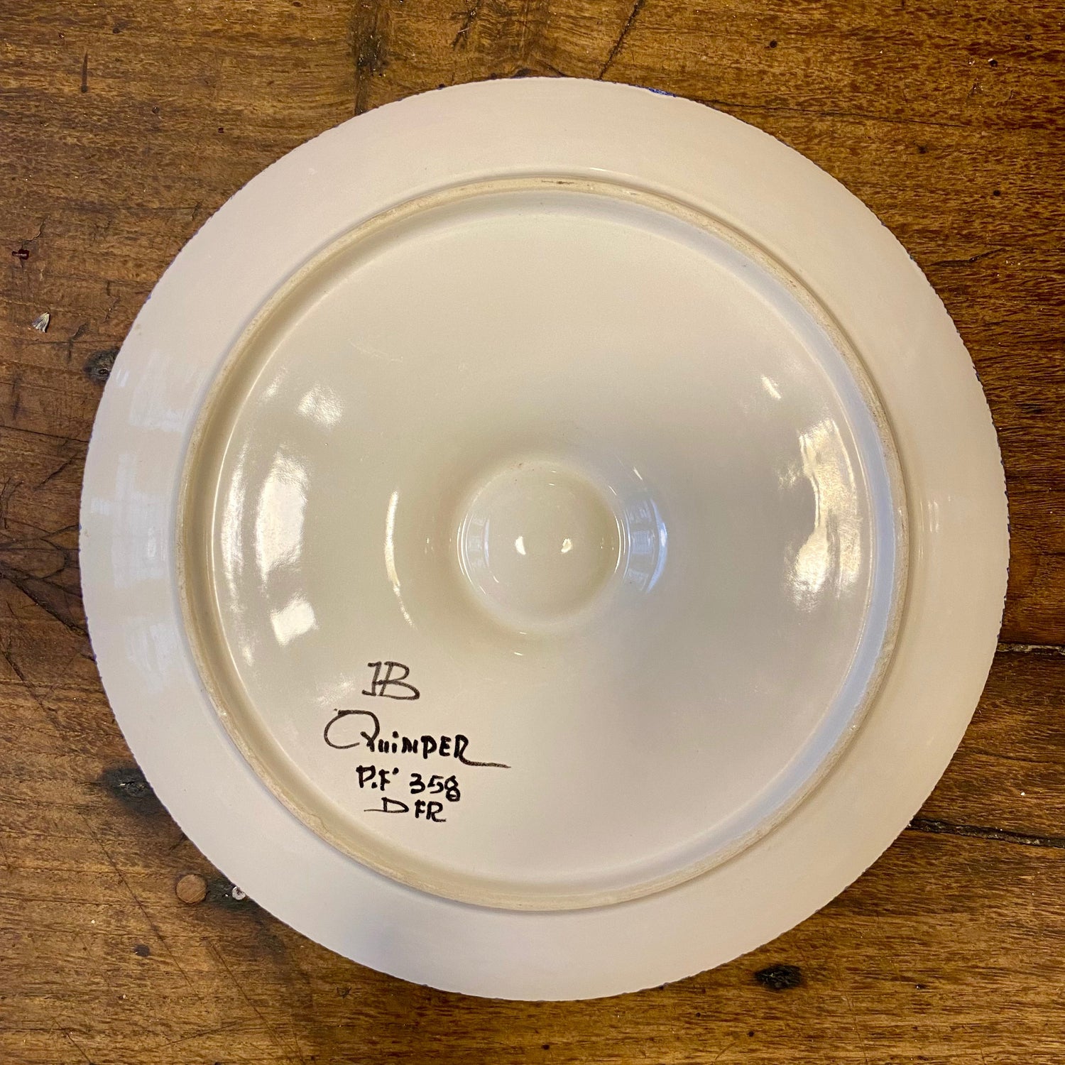 Pattern: Vintage Quimper plate Egg Plate – Curiosité Göteborg | Fransk vintageinredning från Curiosité