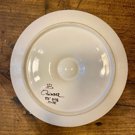Pattern: Vintage Quimper plate Egg Plate – Curiosité Göteborg | Fransk vintageinredning från Curiosité