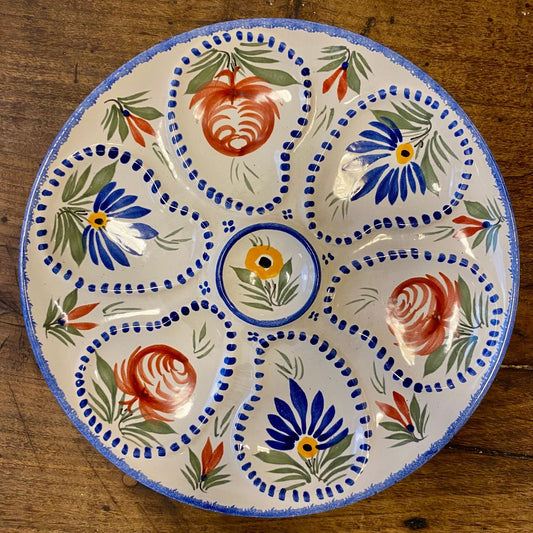 Pattern: Vintage Quimper plate Egg Plate – Curiosité Göteborg | Fransk vintageinredning från Curiosité