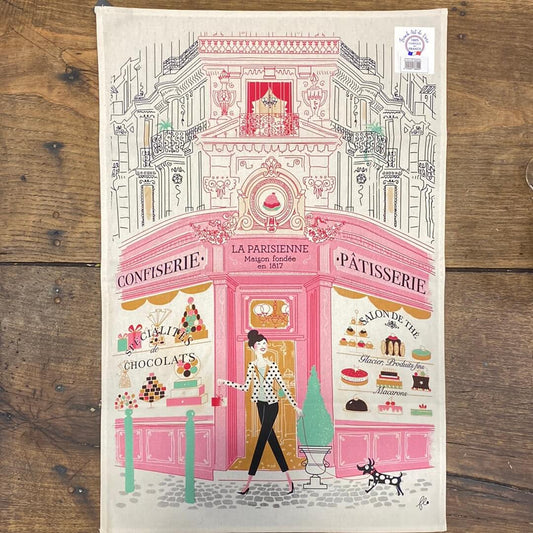 Pattern: Pâtisserie Kitchen Towel – Made in France – Curiosité Göteborg | Fransk vintageinredning från Curiosité
