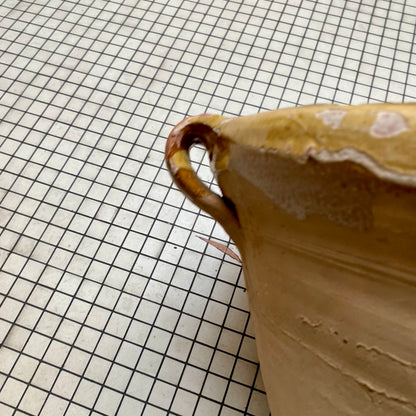 Antique French Provençal Tian Bowl – Yellow