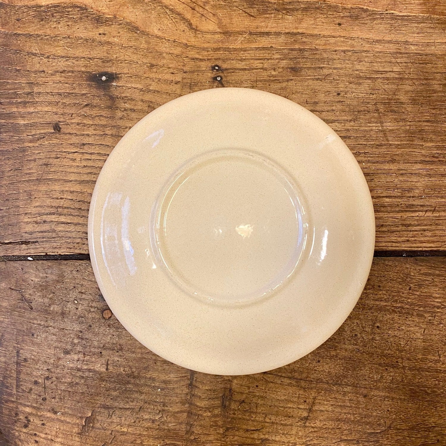 Vintage French Oyster Plate – Ivory