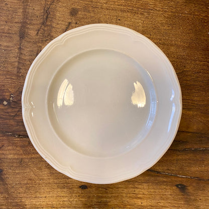 Italian Vintage White Dinner Plate – 24 cm
